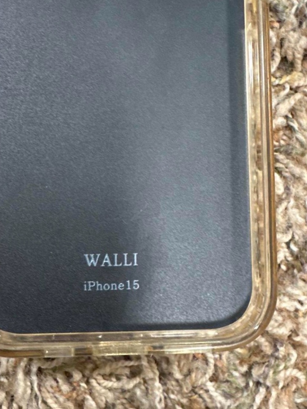 Walli IPhone 15 Blush Pink Lizard Faux Leather Phone Case with Built-In Stand - Picture 2 of 2